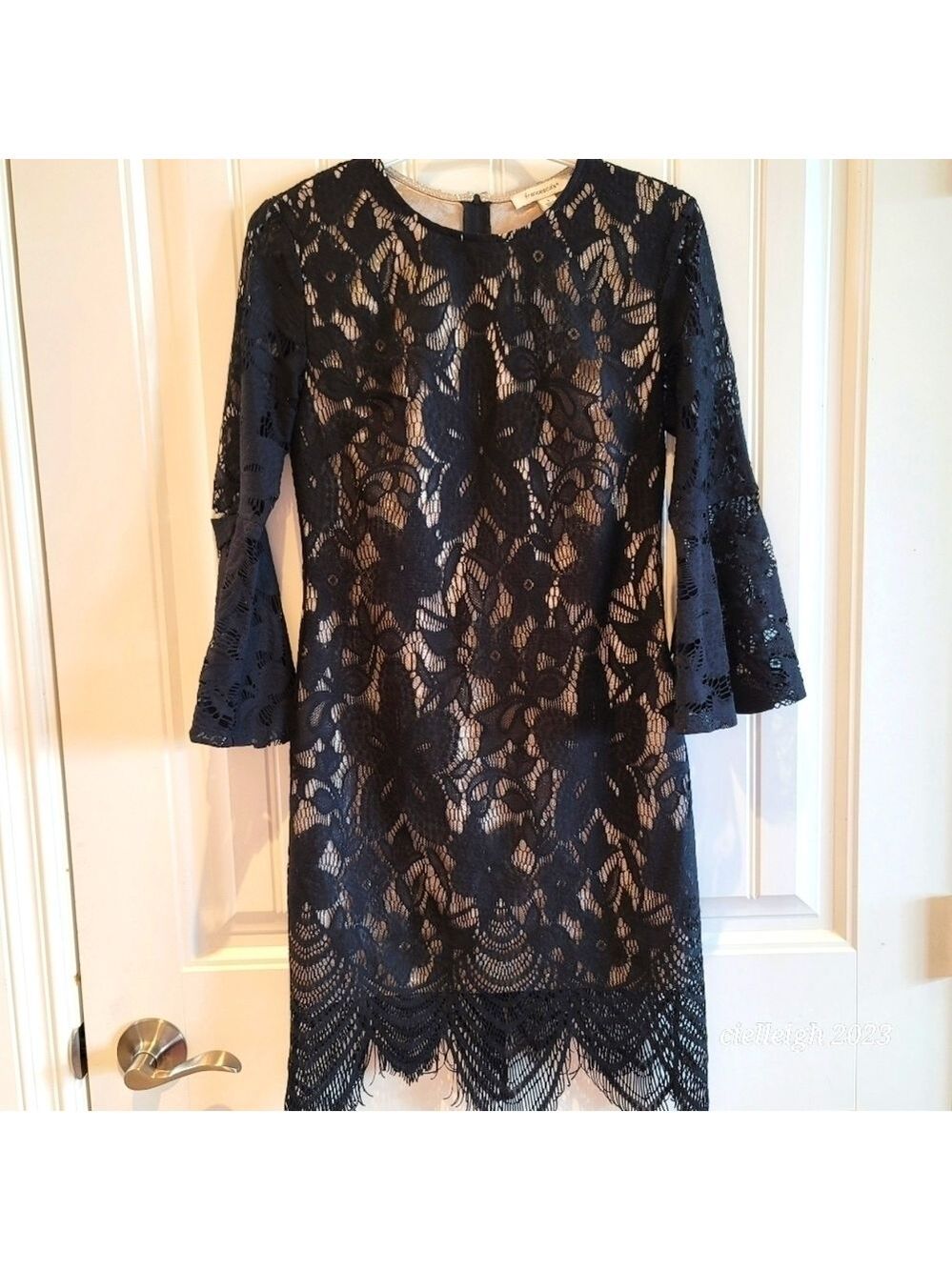Francesca's Black Lace Dress